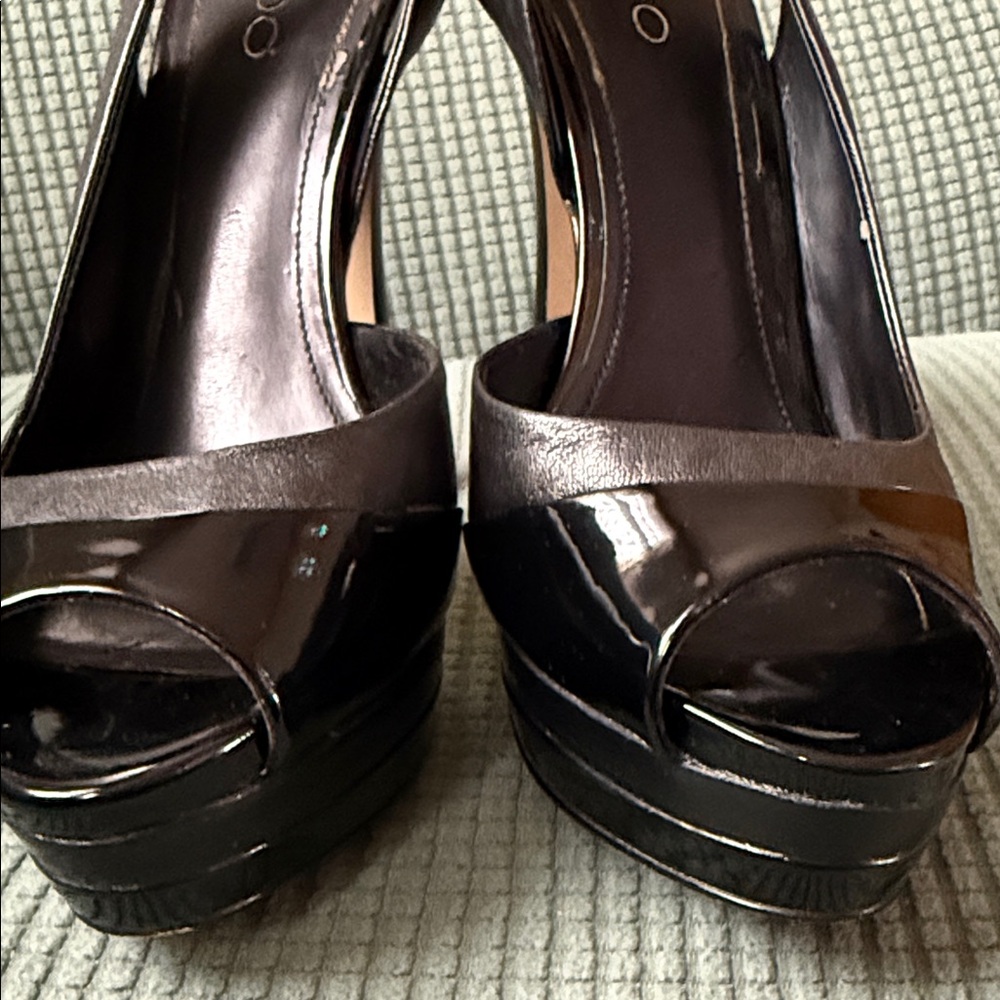 Elegant Black Slingback Heels 5”, Aldo Used - Picture 15 of 16